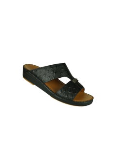 Buy Barjeel Uno Mens Arabic Sandals SP1-88 Black in UAE