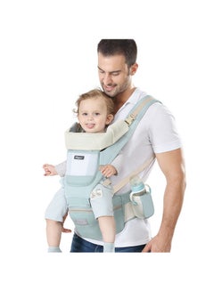 Buy Multifunctional Baby Carrier Front Holding Waist Bag Green in Saudi Arabia