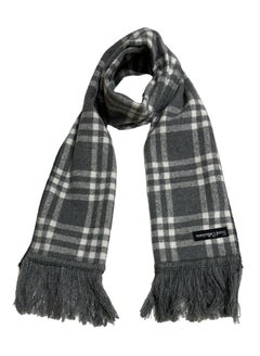 Buy Plaid Check/Carreau/Stripe Pattern Winter Scarf/Shawl/Wrap/Keffiyeh/Headscarf/Blanket For Men & Women - Small Size 30x150cm - P01 Grey in Egypt