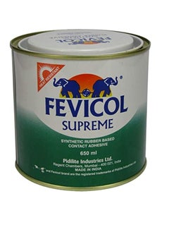 Buy Fevicol Supreme Heat Resistant Synthetic Rubber Based Contact Adhesive 650ml in UAE