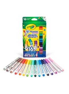 اشتري Pack Of 16 Washable Pip-Squeaks Skinnies Markers في الامارات