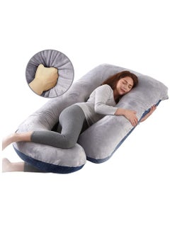 Buy U-Shaped Pregnancy Pillow Full Body Maternity Support Pillow 62x28 inch in Saudi Arabia