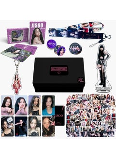 اشتري Blackpink JISOO Box Set With Lomo Cards, Acrylic Stand, Hand Account Tape, Lanyard, Stickers, Photo Card في السعودية