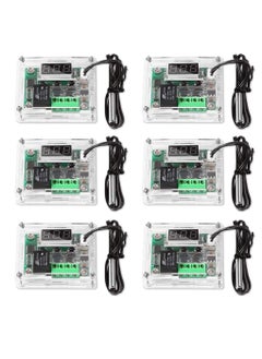 اشتري 6 PCS Temperature Controller Module, XH-W1209 LCD Display Digital Thermostat Module, with Waterproof NTC Probe, 50~110℃ DC 12V Electronic Temp Control Module Switch في الامارات