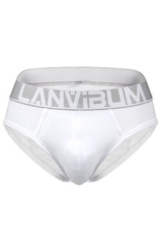 Buy Cotton Mid-rise Men's Underwear White in Saudi Arabia