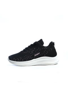 Buy Sportive Lace-Up Sneakers For Women - Black in Egypt