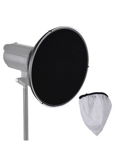 Buy 15.35 Inch Bowens Mount Beauty Dish Standar Reflector Diffuser Lamp Shade Dish with 60°Honeycomb Grid & Center Reflector for Bowens Mount Studio Strobe Flash Light Speedlite in UAE