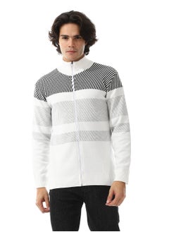 Buy Zipper Knitted Long Sleeves Sweater in Egypt