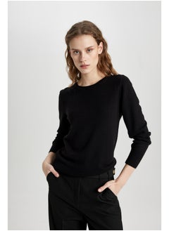 اشتري Woman Tricot Regular Fit Crew Neck Pullover في مصر