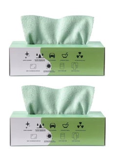 اشتري ECVV Microfiber Cleaning Cloth Rags in A Box (40 Count) -7.9" x 7.9" Reusable Wipes for Cleaning - Edgeless Terry Towels, Small Cleaning Cloths for Home, Kitchen and Car (Random Color) في الامارات