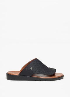 Buy Men's Textured Slip-On Arabic Sandals in Saudi Arabia