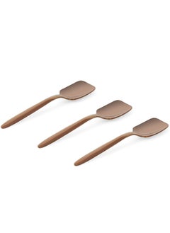 Buy Floryn 3-Piece Ice Cream Spoon Set, Gold- 12 cm in UAE