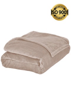 Buy Lightweight Velvet Blanket, Mora Series, 350GSM, Single Size 230 x 170 cm, Extra Soft All Season Fleece Blanket, Bed And Sofa Blanket in Saudi Arabia