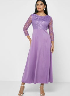 Buy Lace Detail Dress in UAE