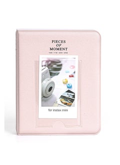 اشتري 64 Pockets Photo album for with Fujifilm Instax Mini 12 11 9 8+ 8 7s 25 26 50s 70 90/ Instant Printer Film Instant Camera & Name Card- Blossom Pink في الامارات