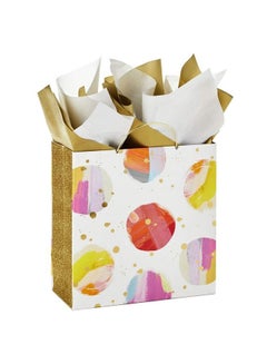 Buy Signature Large Gift Bag With Tissue Paper Modern Dots (Baby Showers Bridal Showers Weddings All Occasion) in Saudi Arabia