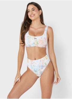 Buy High Waist Cheeky Bikini Bottom in UAE