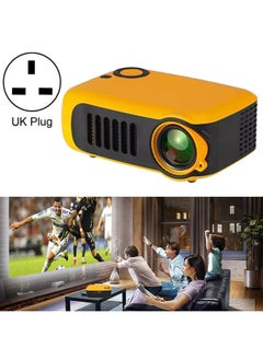 اشتري A2000 1080P Mini Portable Smart Projector Children Projector, UK Plug(Yellow) في الامارات