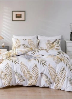 Buy 6 pieces, duvet cover set, tropical leaves design in UAE