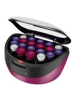 Buy Professional Ceramic Conditioning Hot Hair Rollers 20 Piece Set Ionic Purple H5600H in UAE