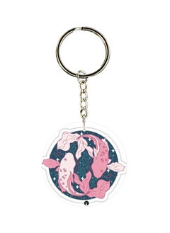 Buy Fish Printed Dual Sided Keychain in UAE