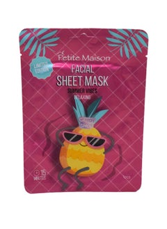 Buy Summer Vibes Facial Sheet Mask-Relaxing 20ml in UAE