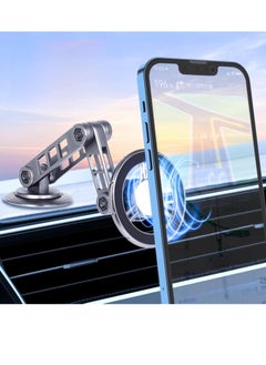 اشتري Universal Car Phone Holder Mount for iPhone 16 Pro - 20 Strong Magnets with 360° Rotation (Black) في الامارات