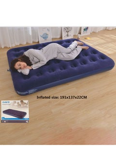 Buy Inflatable Air Bed,Inflatable bed,Flocked Beam Air Bed  Double Size 191x137x22 CM in UAE