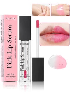 اشتري Pink Lip Serum Lip Gloss Oil for Plumper and Moisturizer Serum Hydrating Lip Serum for Dry Peeling and Dark Lips Color Changing Lip Oil for Lips and Cheeks Gorgeous Glow of Lips 5.5g في الامارات
