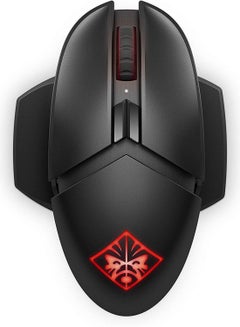 Buy Omen by HP Photon Wireless Gaming Mouse with Qi Wireless Charging, Programmable Buttons, E-Sport DPI, and Custom RGB Lighting Black in UAE