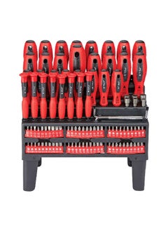 Buy 100-Piece Ergonomic Handle Ratcheting Screwdriver and Bits Set DR160145 in Saudi Arabia