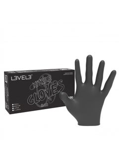 Buy L3 Level 3 Nitrile Gloves - Professional Heavy Duty Disposable Gloves - Latex Free - Fits Snug - Box of 100 in UAE