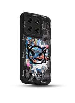 Buy Xiaomi 14 Case Cover Anime Design,Printed with Comic Book Pattern Design Soft Silicone with Shockproof Protective comfortable touch anti-scratch Shell Back Cover Phone accessory in UAE