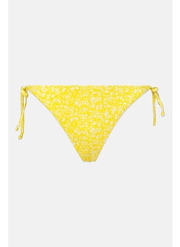 Buy Women Paisley Printed Bikini Bottom, Yellow in UAE