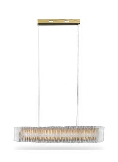 اشتري Dre Ceiling Lamp, White & Gold - 120x20 cm في الامارات