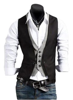 Buy Classic Waistcoat Black in Saudi Arabia