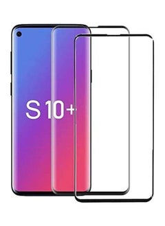 Buy Pack Of 2 Tempered Glass Screen Protector For Samsung Galaxy S10+ in UAE