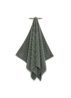 اشتري Wave Zero Twist Bath Towel Sage - 650Gsm 76X152Cm في الامارات