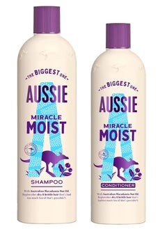 Buy Miracle Moist Macadamia Oil Infused Hair Shampoo 675ml and Conditioner 470ml in UAE