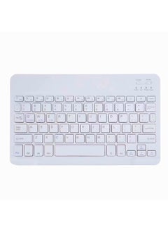 اشتري Bluetooth Keyboard Mouse Combo for iPad 10.2 Samsung Xiaomi Huawei 10-inch white single keyboard (charging cable في السعودية