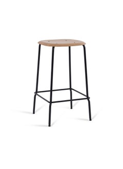 Buy Iswan Bar Stool - Natural & Black in UAE