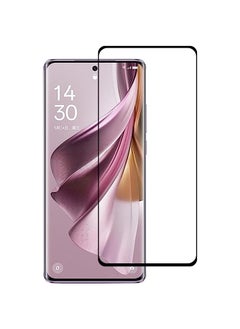 Buy HuHa Tempered Glass Screen Protector Compatible For OPPO Reno10 Pro / Reno10 Pro+ 3D Curved Edge Full Screen Tempered Glass Film in UAE