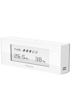 Buy Aqara Air Quality Monitor Smart TVOC Indoor Air Temperature Pollution Meter - White in UAE