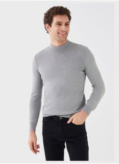 Buy Half Turtle Neck Knitted Sweater in UAE