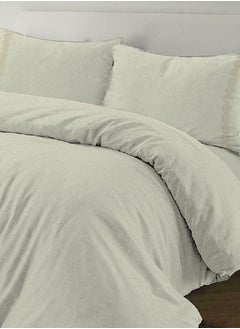 Buy Serena Queen Duvet Cover Set, Ivory – 300 TC, 200x200 cm in UAE