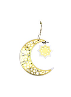 Buy Ramadan Kareem Wooden Decoration 22cm, Assorted Colors, Illuminate Your Celebrations with Vibrant Charm in UAE