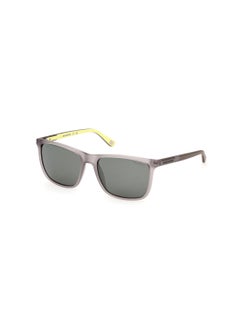 Buy Men's Rectangular Shape  Sunglasses SE636220R57 Lens Size: 57 Millimeter - Matte Grey in Saudi Arabia