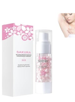 Buy Sakura Gluta Brightening Booster Cream, Sakura Underarm Whitening Cream, Sakura Pearl Capsule, Brightening Booster Sakura Pearl Capsules, Cosros Sakura Gluta Brightening Underarm Cream (1pcs) in Saudi Arabia