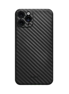 Buy Air Carbon Case Ultra Slim Carbon Fiber Pattern Back Cover Skin for iphone 11 Pro Max Black in UAE