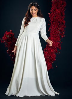Buy Long Sleeve Modest Chiffon Maxi Dress in Saudi Arabia